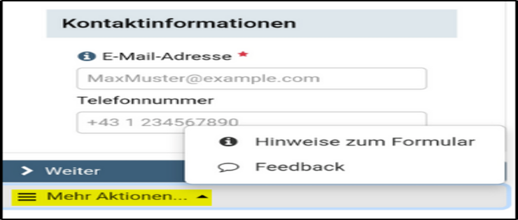 Ausafüllen am Smartphone