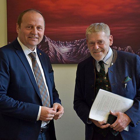 LHStv Josef Geisler und Landesjägermeister Anton Larcher
